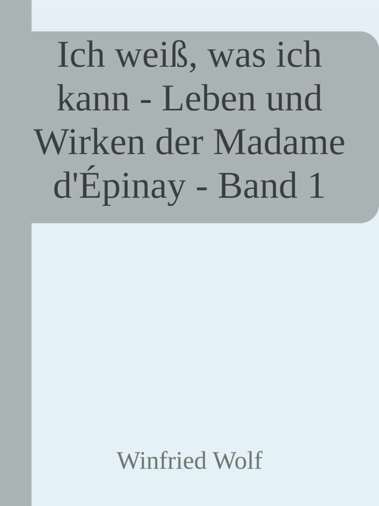 Ich weiß, was ich kann - Band I main product photo