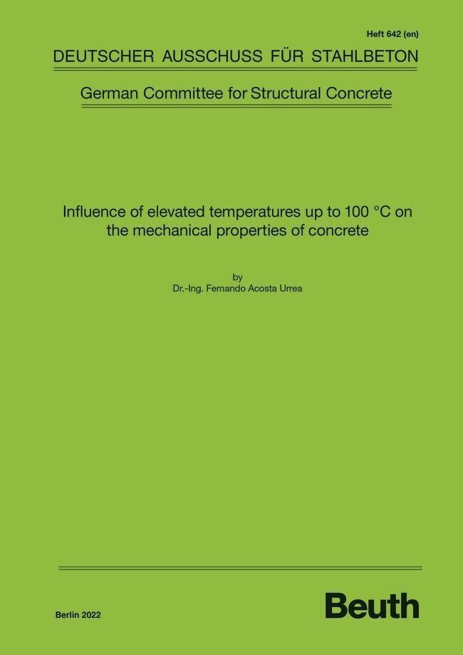 Influence of elevated temperatures up to 100 C on the mechanical properties of concrete main product photo