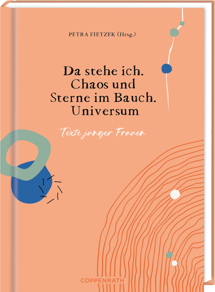 Da stehe ich. Chaos und Sterne im Bauch. Universum main product photo