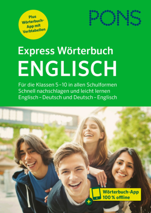 PONS Express Wörterbuch Englisch, m.  Buch, m.  Online-Zugang