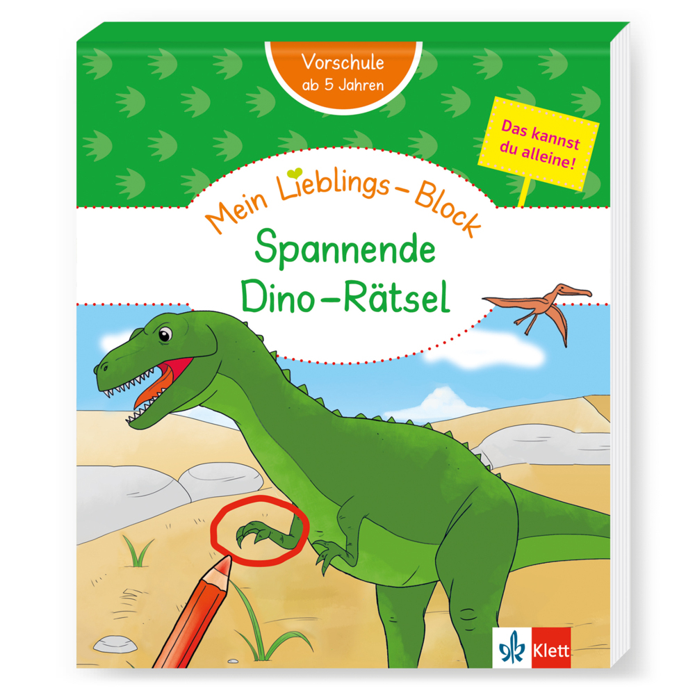 Klett Mein Lieblings-Block Spannende Dino-Rätsel main product photo