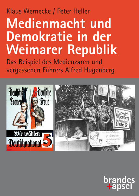Medienmacht und Demokratie in der Weimarer Republik, m. 1 Online-Zugang main product photo