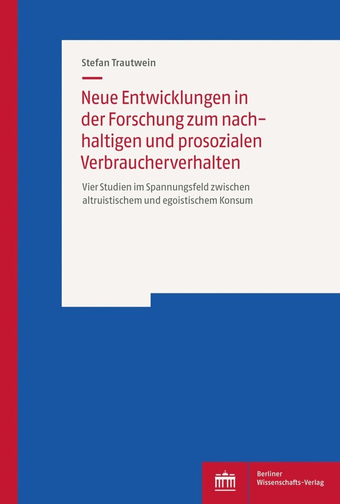 Neue Entwicklungen in der Forschung zum nachhaltigen und prosozialen Verbraucherverhalten main product photo