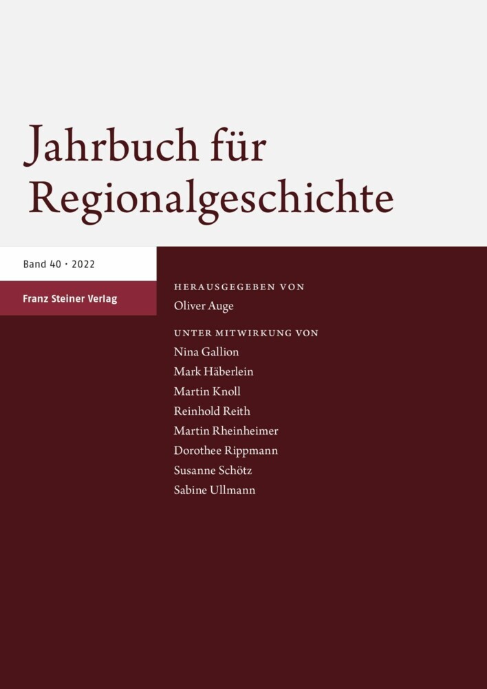 Jahrbuch für Regionalgeschichte 40 (2022) main product photo