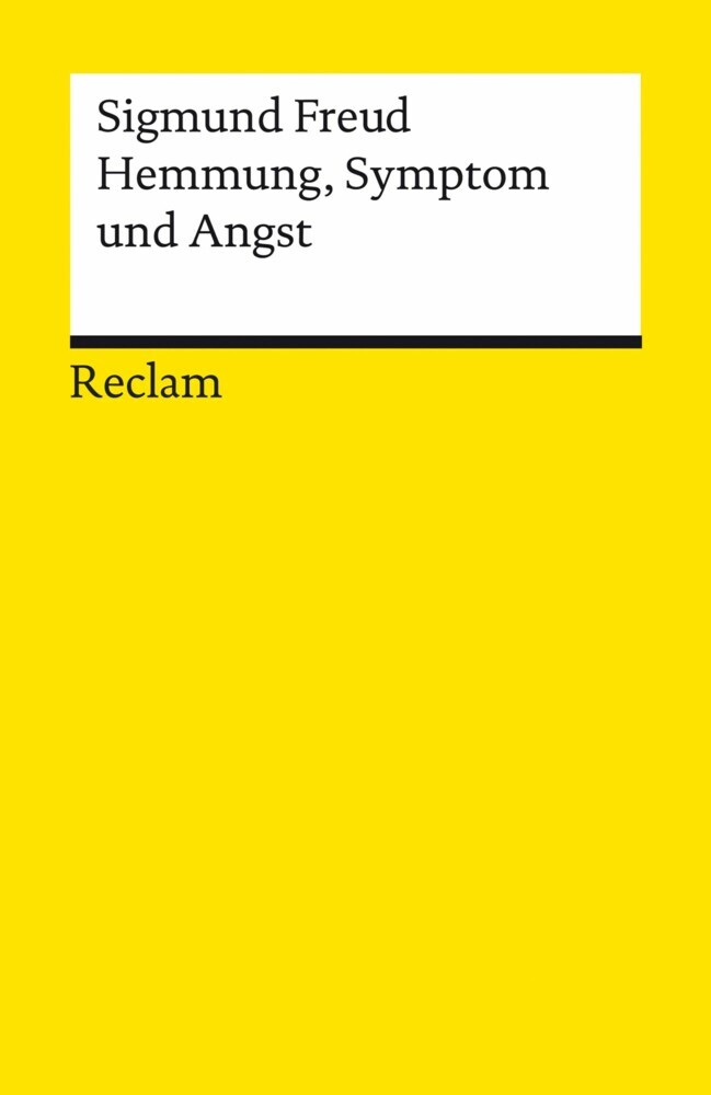 Hemmung, Symptom und Angst main product photo