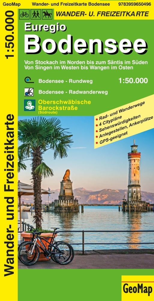 Euregio Bodensee Wander- und Freizeitkarte main product photo
