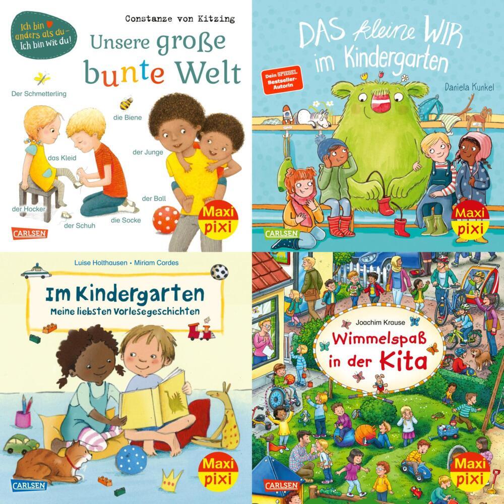 Maxi-Pixi-4er-Set 95: Neues aus dem Kindergarten (4x1 Exemplar), 4 Teile main product photo