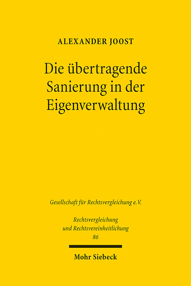 Die übertragende Sanierung in der Eigenverwaltung main product photo