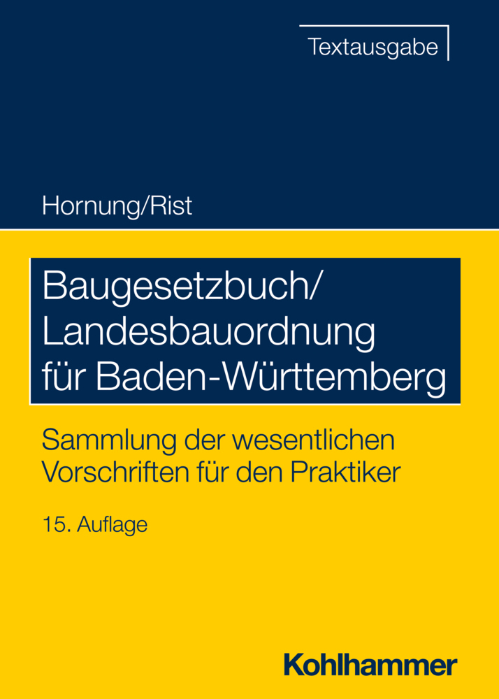 Baugesetzbuch/Landesbauordnung für Baden-Württemberg main product photo