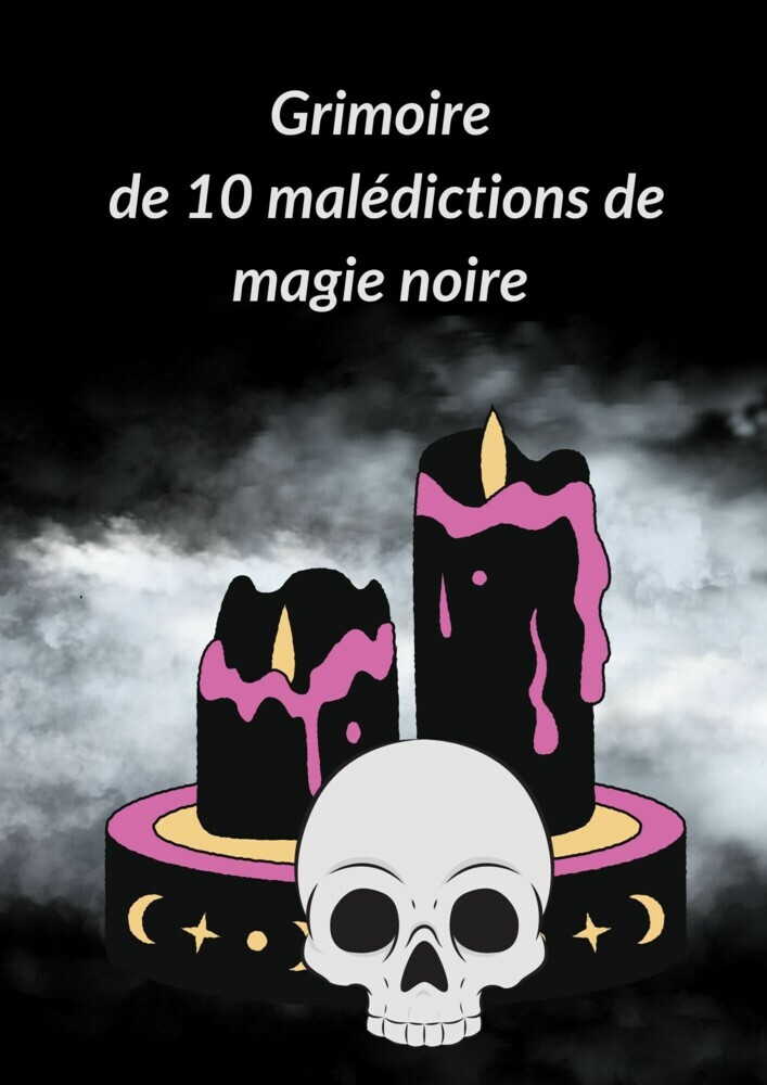 Grimoire de 10 malédictions de magie noire main product photo