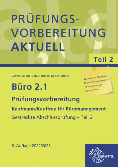 Büro 2.1 - Prüfungsvorbereitung aktuell Kaufmann/Kauffrau für Büromanagement main product photo