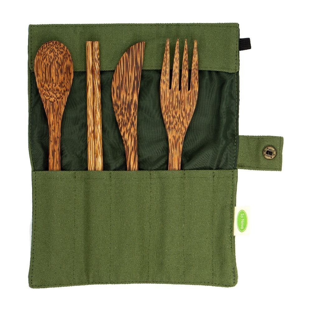 Kokosnuss-Besteck-Set - 4-teilig main product photo