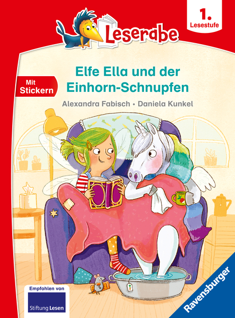 Leserabe 1. Lesestufe - Elfe Ella und der Einhorn-Schnupfen main product photo
