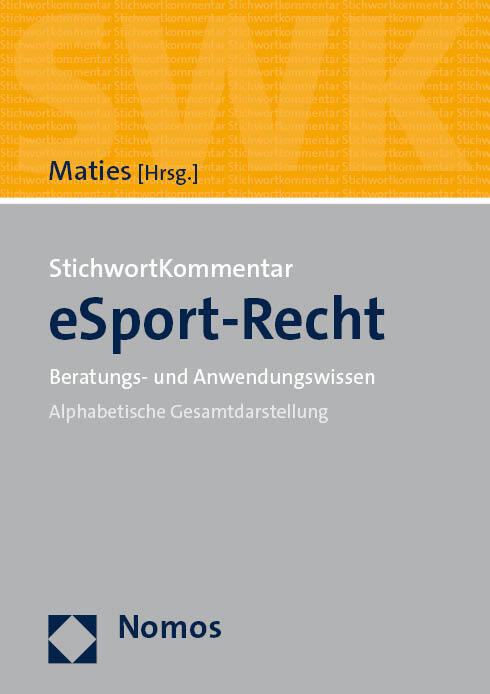 StichwortKommentar eSport-Recht main product photo