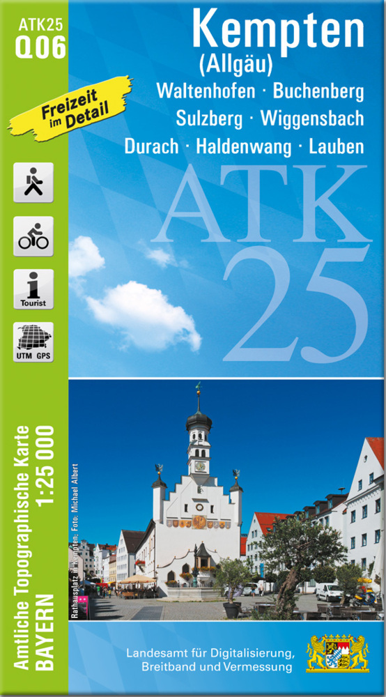 ATK25-Q06 Kempten (Allgäu) (Amtliche Topographische Karte 1:25000) main product photo