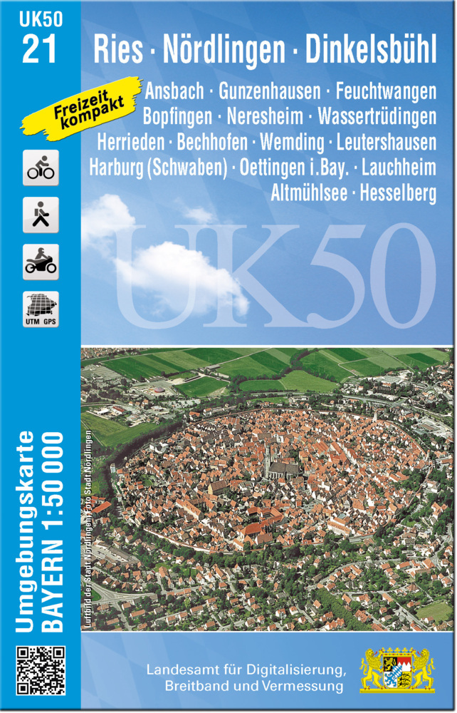 UK50-21 Ries, Nördlingen, Dinkelsbühl main product photo