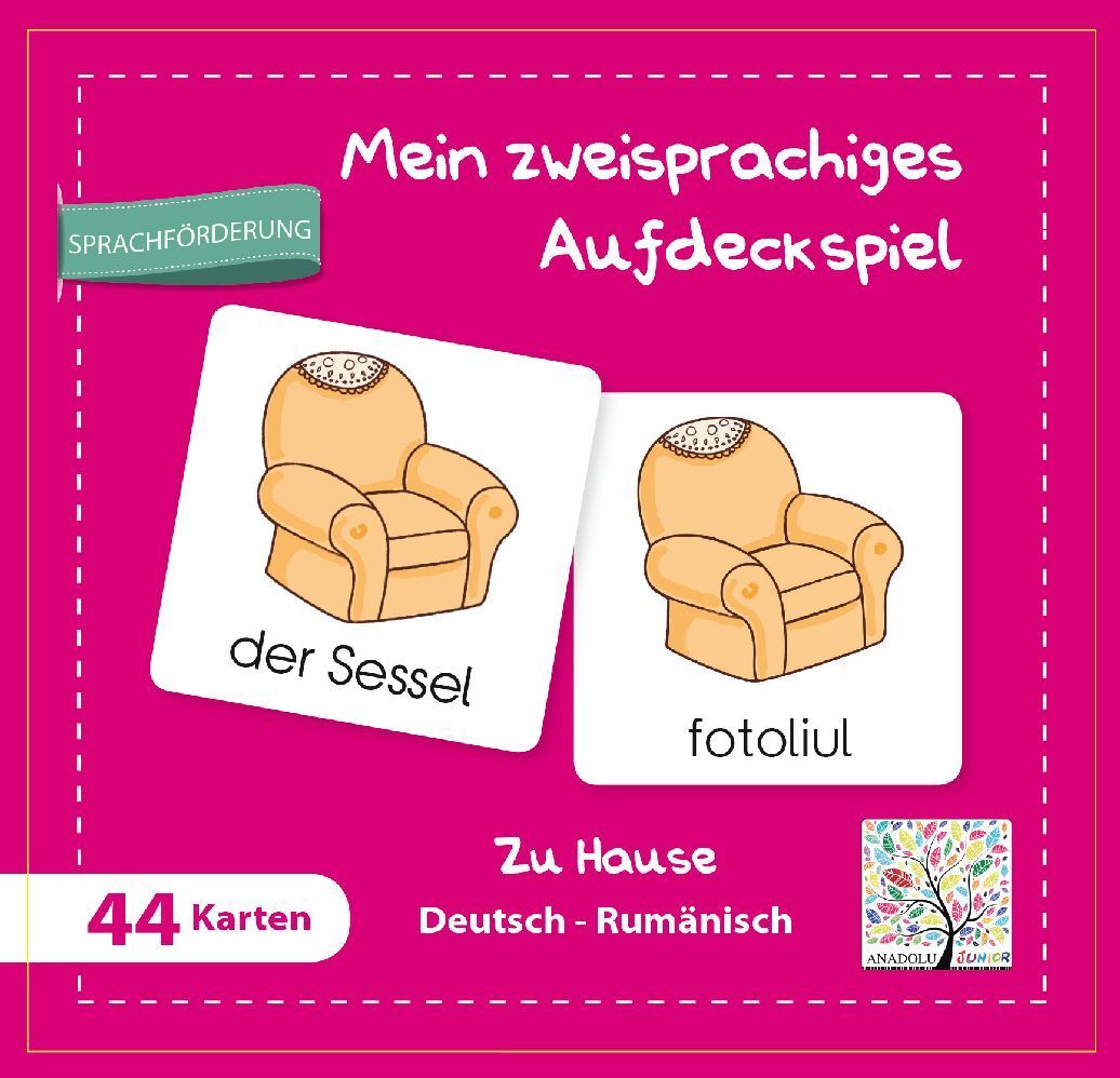 Mein zweisprachiges Aufdeckspiel Zu Hause Deutsch-Rumänisch (Kinderspiel) main product photo