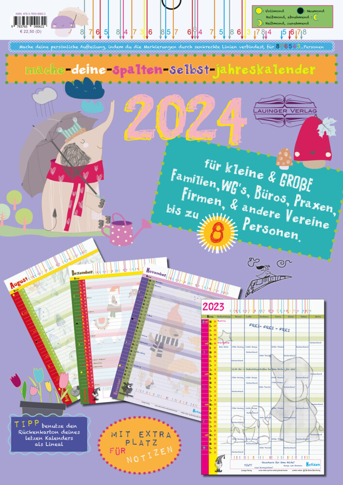 mache-deine-spalten-selbst-jahreskalender 2024 main product photo