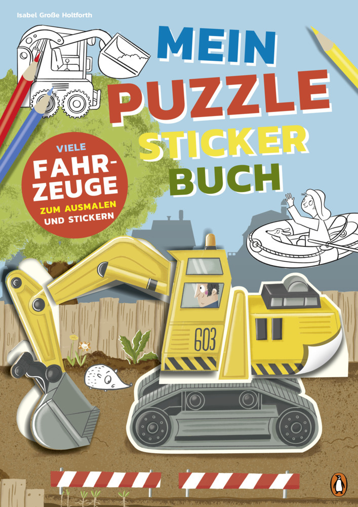 Mein bunter Puzzle-Sticker-Spaß - Fahrzeuge main product photo