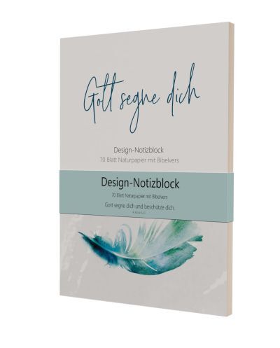 Notizblock "Gott segne dich" - groß main product photo