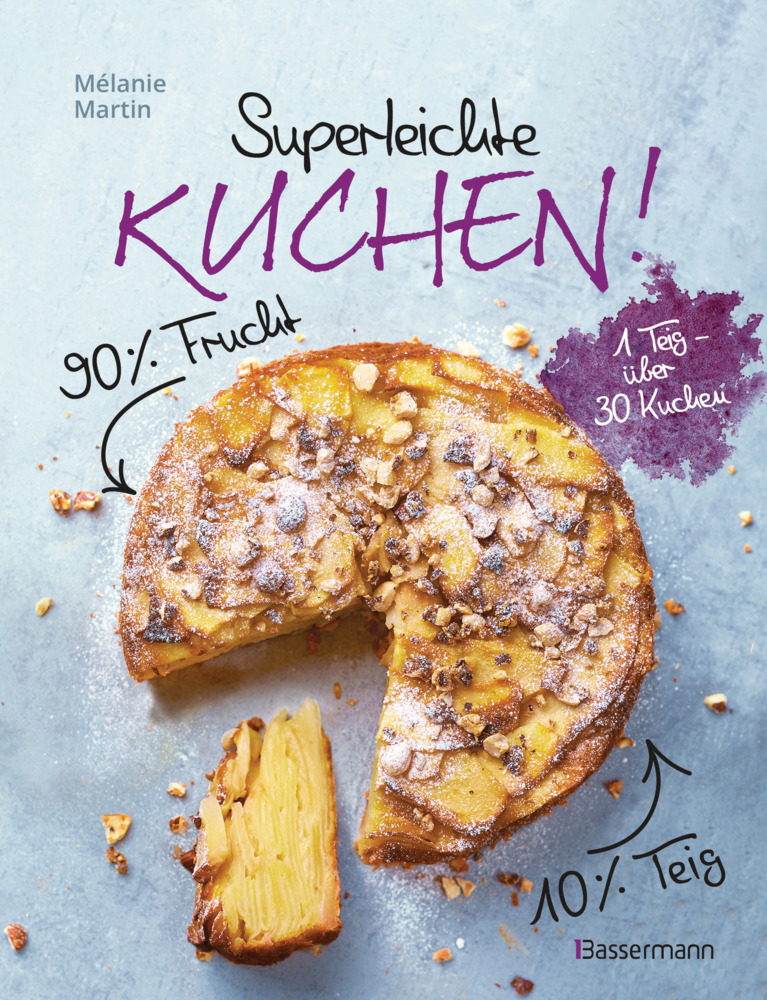 Superleichte Kuchen! 90% Frucht, 10% Teig. Über 30 einfache Kuchenrezepte mit einem Grundteig main product photo