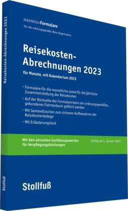 Reisekosten-Abrechnung 2023 mit Kalendarium
