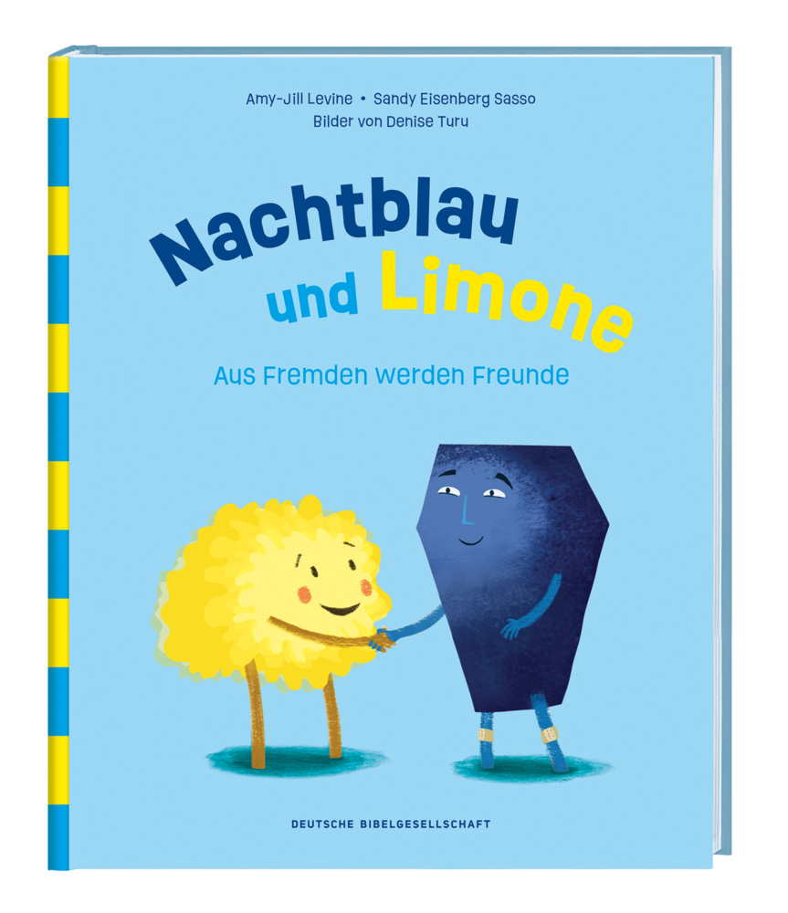 Nachtblau und Limone. Aus Fremden werden Freunde. Mit Nächstenliebe Vorurteile überwinden. Christliche Kindergeschichte über Hilfsbereitschaft. Bilderbuch zum Vorlesen ab 5 Jahren. main product photo