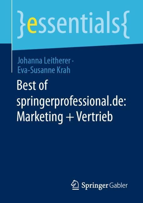 Best of springerprofessional.de: Marketing + Vertrieb main product photo