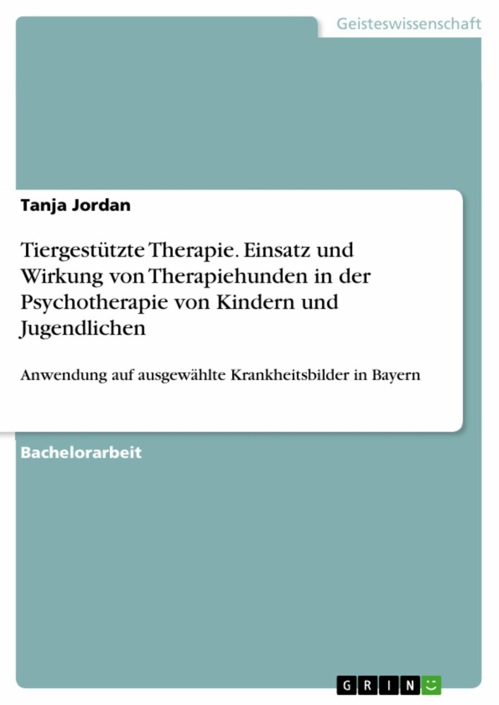 Tiergestützte Therapie. Einsatz und Wirkung von Therapiehunden in der Psychotherapie von Kindern und Jugendlichen main product photo