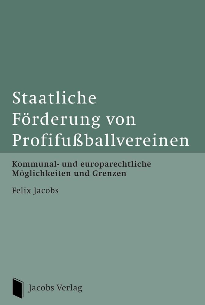 Staatliche Förderung von Profifußballvereinen main product photo