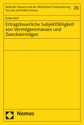 Ertragsteuerliche Subjektfähigkeit von Vermögensmassen und Zweckvermögen main product photo