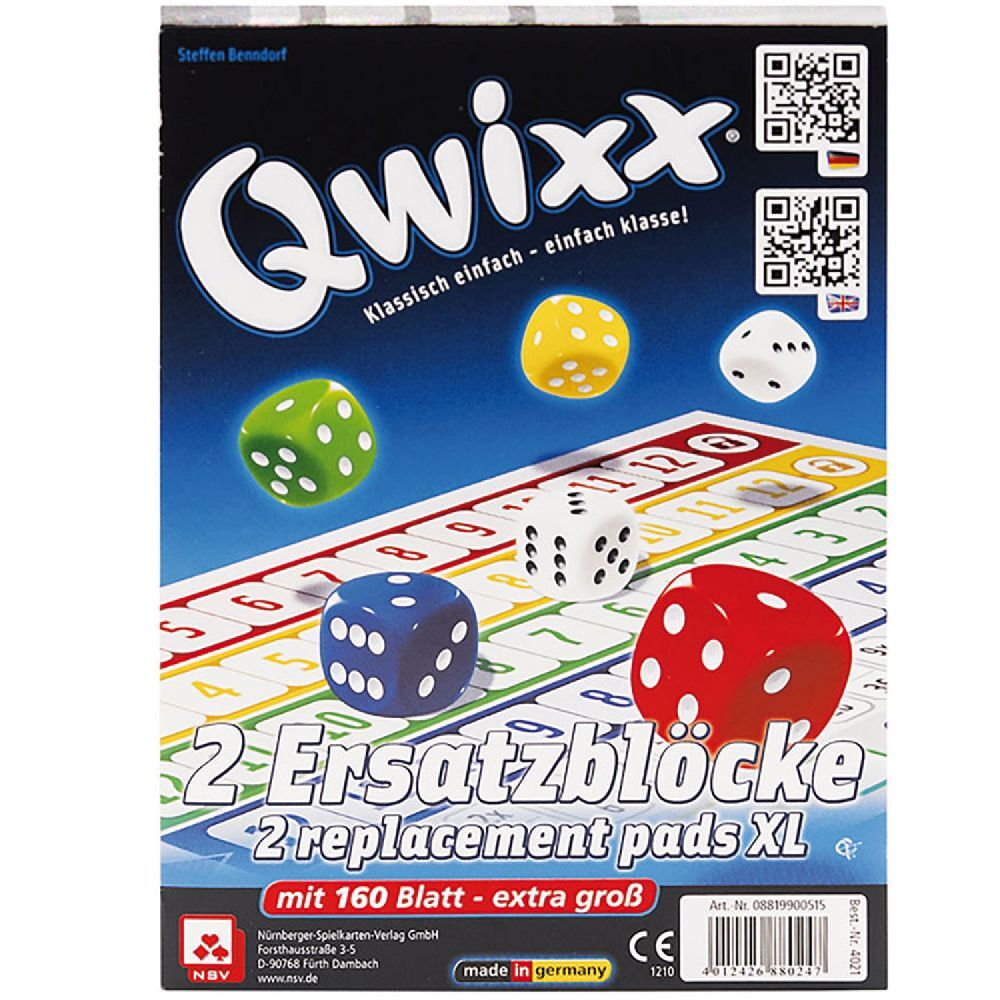 Qwixx XL - Ersatzblöcke (2er) main product photo