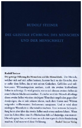 Die geistige Führung des Menschen und der Menschheit