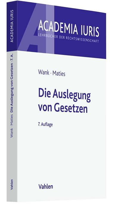Die Auslegung von Gesetzen main product photo