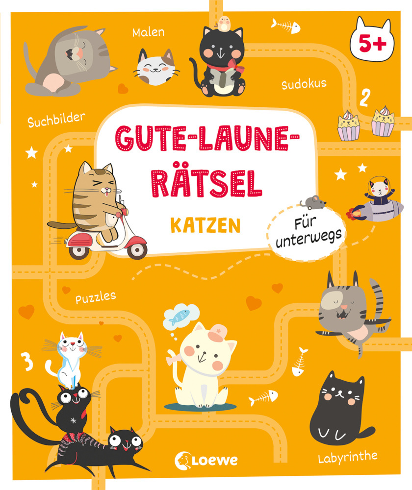 Gute-Laune-Rätsel für unterwegs - Katzen main product photo