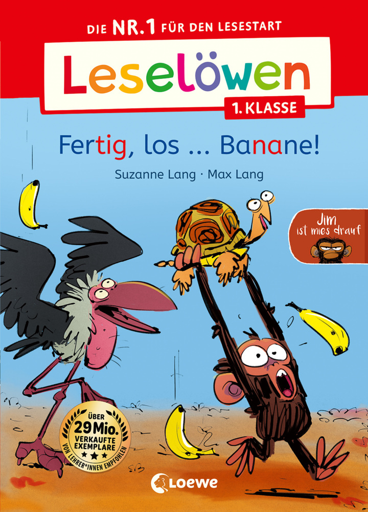 Leselöwen 1. Klasse - Jim ist mies drauf - Fertig, los ... Banane! main product photo