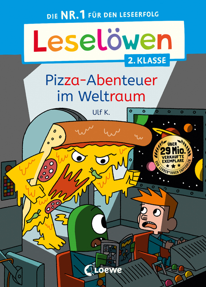 Leselöwen 2. Klasse - Pizza-Abenteuer im Weltraum main product photo