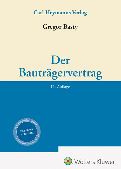 Der Bauträgervertrag main product photo