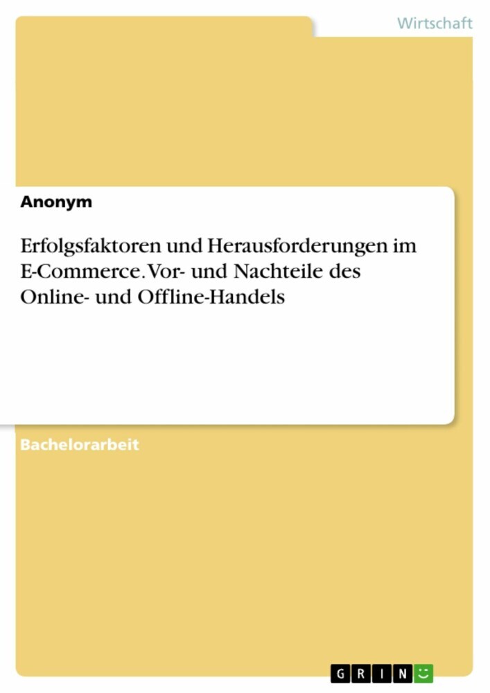Erfolgsfaktoren und Herausforderungen im E-Commerce. Vor- und Nachteile des Online- und Offline-Handels main product photo