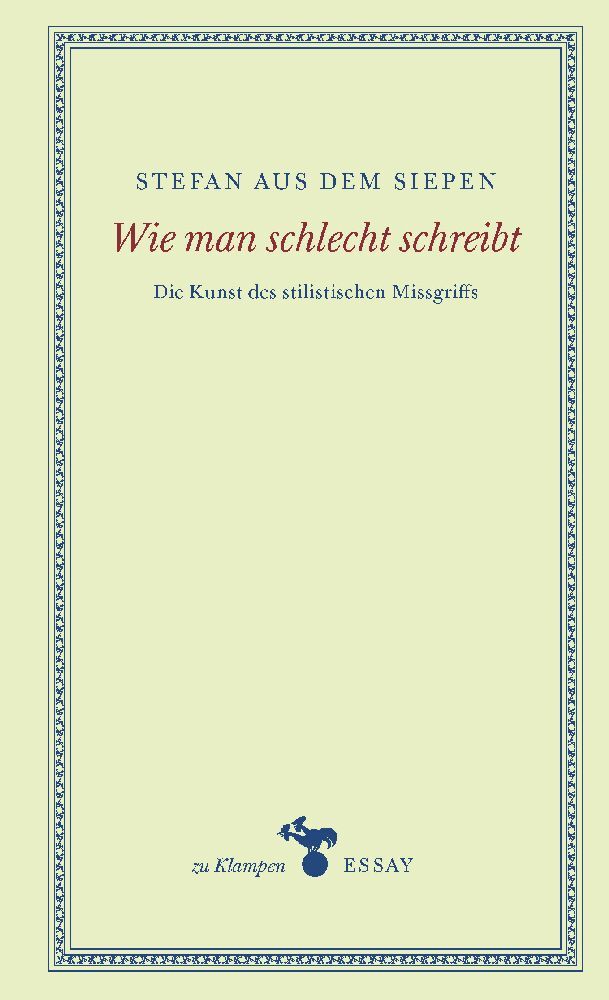 Wie man schlecht schreibt main product photo