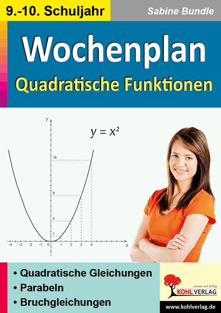 Wochenplan Quadratische Funktionen / Klasse 9-10 main product photo