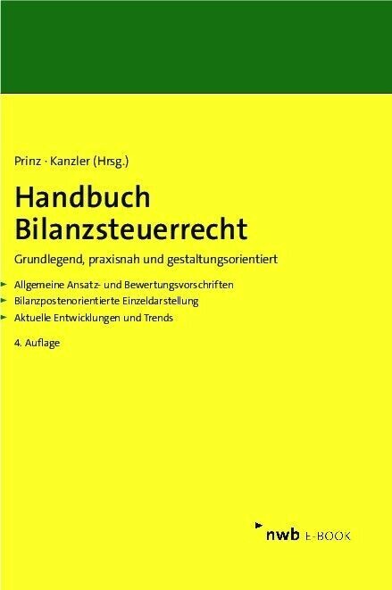 Handbuch Bilanzsteuerrecht main product photo