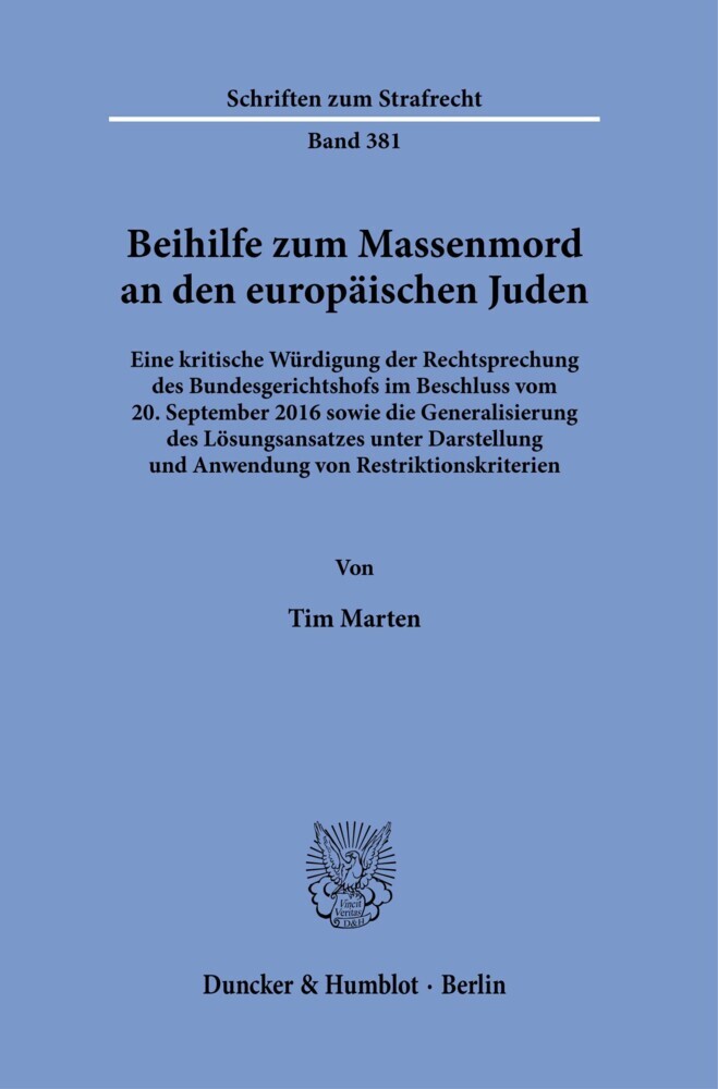 Beihilfe zum Massenmord an den europäischen Juden. main product photo