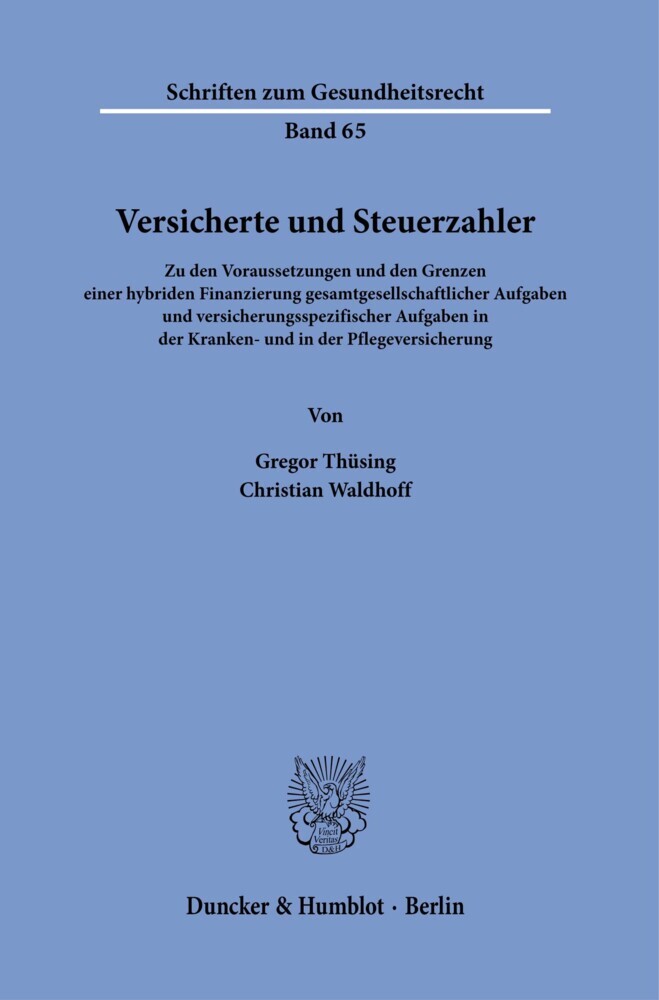 Versicherte und Steuerzahler. main product photo