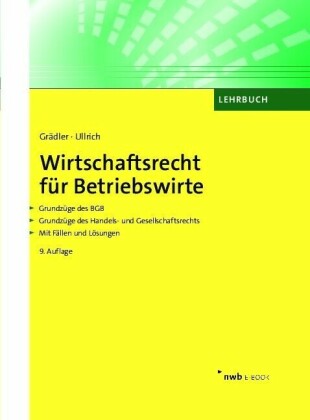 Wirtschaftsrecht für Betriebswirte