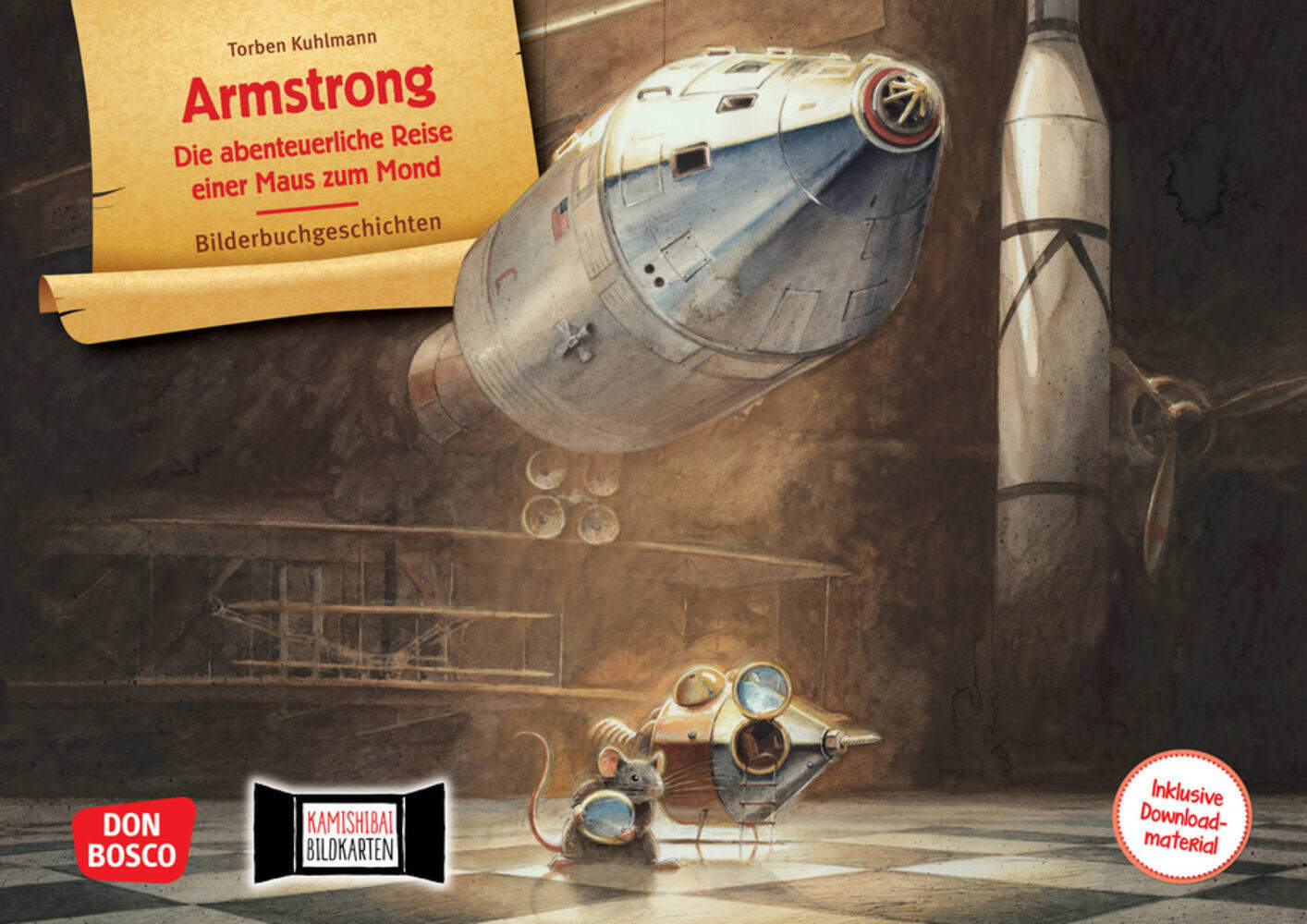 Armstrong. Die abenteuerliche Reise einer Maus zum Mond. Kamishibai Bildkartenset, m. 1 Beilage main product photo