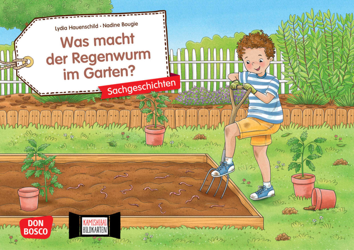 Was macht der Regenwurm im Garten? Kamishibai Bildkartenset main product photo
