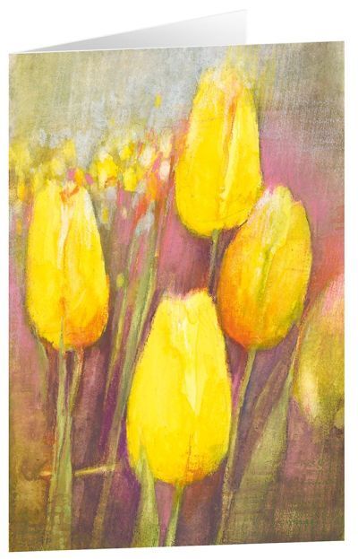 Kunstkarten "Gelbe Tulpen" 6 Stk. main product photo