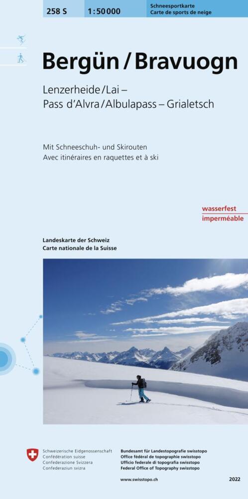 258S Bergün / Bravuogn Schneesportkarte main product photo