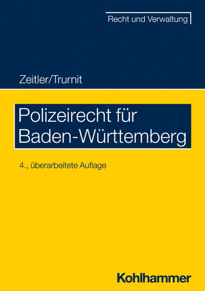 Polizeirecht für Baden-Württemberg main product photo